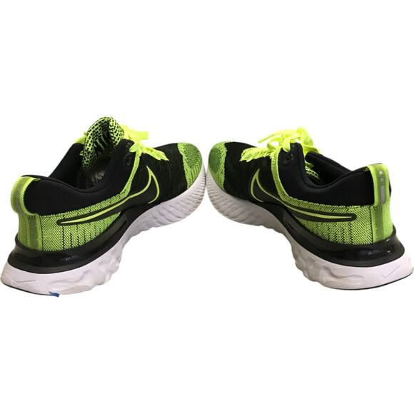 Nike React Infinity Run Flyknit 2 Running Shoes Mens Size11 Volt Black Lace Up main image 7